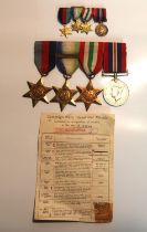 Set of WWII Medals (as per family information, the medals were awarded to Joseph Sayer), The 1939-4