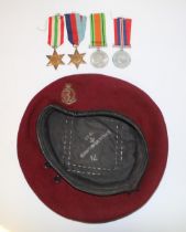 Set of WWII Medals. (Recipient Unknown), The 1939-45 Star, The Italy Star, The Defence Medal, The