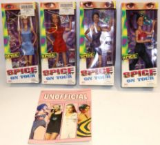 Four Spice Girls 'On Tour' dolls, and a Spice Girls colouring book (5)