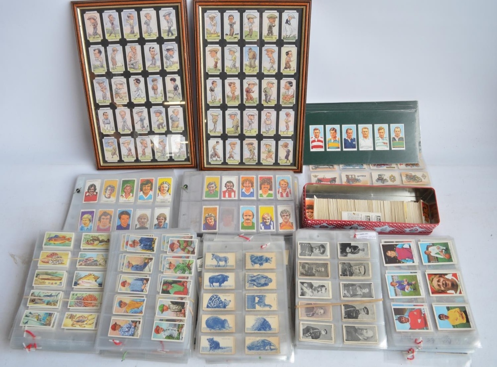 Extensive collection of cigarette cards incl. Sun Soccer cards, CNS, John Player, Embassy, Turf,