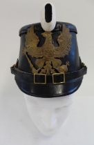 Reproduction Prussian Jager Shako Leather Helmet