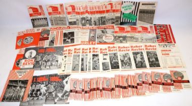 Collection of Sunderland home and away football programmes, 1960s/1970s, incl. Newcastle United v
