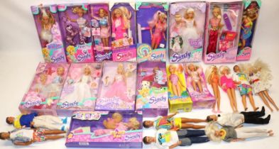 Collection of 1990s/2000s Sindy and Paul dolls, majority with original packaging, incl. 'Puppy