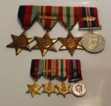 Set of WWII Medals (Recipient Unknown), The 1939-45 Star, The Africa Star with 8th Army clasp, The