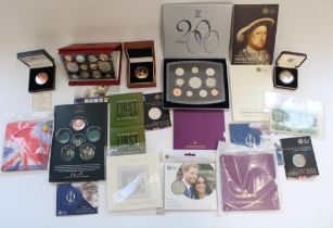Royal Mint 2005 UK proof date set, 2000 millenium UK proof set, other BUNC issued sets and packs,