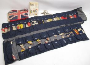 Complete Semaphore set with Sea Signalling book inc. full alphabet, nos. 1-10, 1st, 2nd and 3rd,