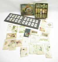 Early C20th Tom Smiths Venetian Jewel Crackers, cigarette card album cont. Players cigarette cards