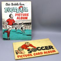 Soccer Picture card album, and a Chix Bubble Gum Football Picture Album, both complete (2)
