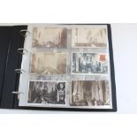 Postcard album well filled with early C20th views of Ripon and surrounding areas, the remainder