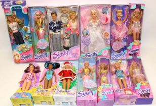 Collection of 1990s/2000s Sindy dolls with original packaging, incl. 'Friends and Family', '