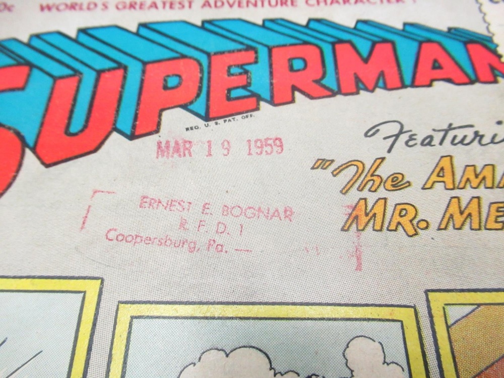 DC Golden Age - Superman #97 May 1955 'featuring The Amazing Mr. Memory!' a/f - Image 2 of 7