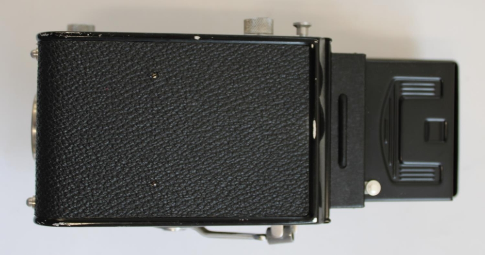 Minolta autocord medium format camera with Rokkor 75mm f3.5 lens in original case - Image 4 of 5