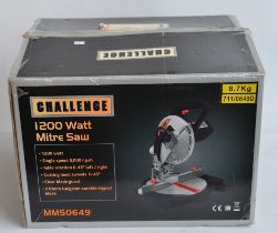 Boxed Challenge 1200 Watt Mitre Saw in working order with instruction manual and accessories