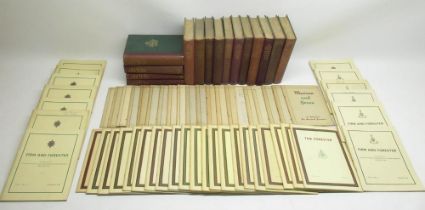 The Sherwood Foresters Regimental Annuals 1924-1938, hardbacks, Maroon and Green 1st Battalion The