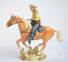 Beswick Canadian Mounted Cowboy 1377. No damage/chips/repairs noted, H23cm. Without box