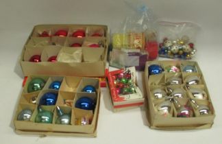 Collection of vintage Christmas decorations