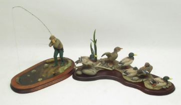 Border Fine Arts, Nearly There (Trout fisherman) by Ray Ayres, Limited Edition 497/1750 and Sunny