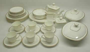 Royal Doulton Gold Concord part dinner set (43), Royal Albert Val D'or bowls and side plates (12)