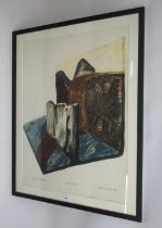 Michael Carlo (b.1945); 'Dinorwic Slate' artists proof colour print, signed, titled and dated 68