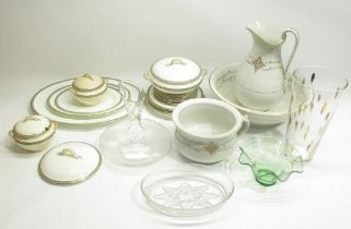 Mixed collection of glassware, ceramics, kitchenalia, etc. inc. partial Crescent & Sons dinner