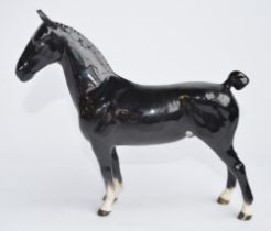 Beswick CH Black Magic ceramic horse figurine, no damage/repairs noted