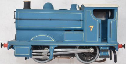 O gauge metal 0-4-0 electric train model, no makers marks, in outstanding restored condition