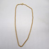 9ct yellow gold belcher chain necklace necklace, stamped 9ct, L46cm, 7.7g