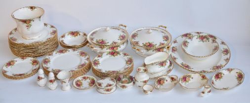 Collection of Royal Albert Old Country Roses tableware, approx 50 pieces