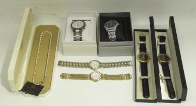 Two boxed Orlando wristwatches, Philip Mercier gold plated and stainless steel quartz wristwatch,