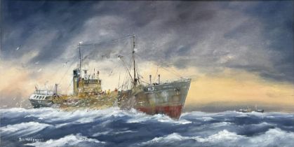 William 'Bill' Wedgwood (British c1934-2019): Portrait of the Hull Trawler Imperialist H.2, oil on