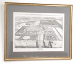 'Acklam in Cleveland in the county of York, the seat of the Honorable Sir William Hustler KT' framed