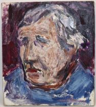 George Hainsworth (British Contemporary); Head and shoulder portrait of an elderly person,