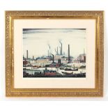 Property of a gentleman - after Laurence Stephen Lowry - 'River Bank' - a limited edition print,