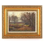 Property of a deceased estate - Frederick Golden Short (1863-1936) - NEW FOREST AUTUMN SCENE WITH
