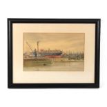 Property of a deceased estate - William Lionel Wyllie R.A. (1851-1931) - 'THE AILSA SHIPYARD' -