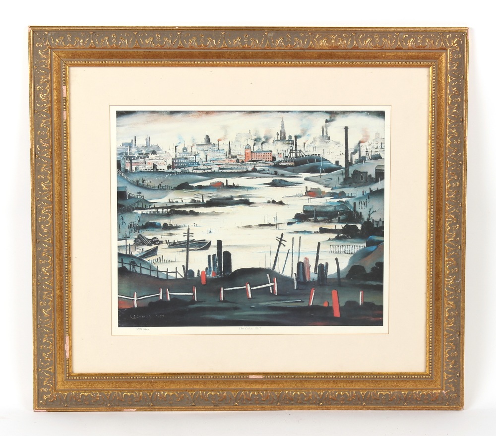 Property of a gentleman - after Laurence Stephen Lowry - 'The Lake 1937' - a limited edition