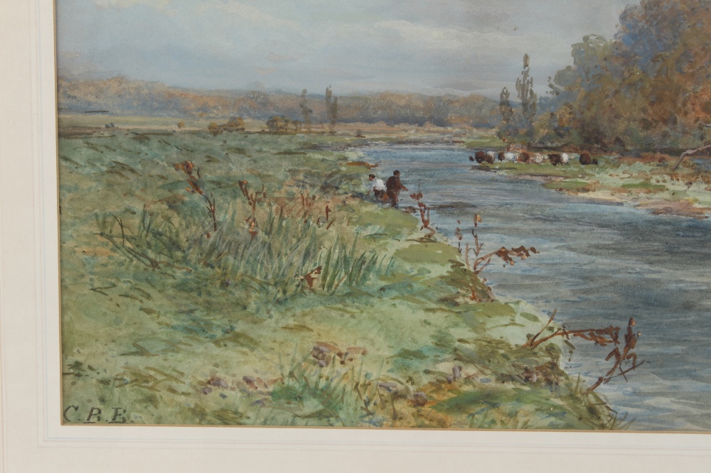 Property of a deceased estate - attributed to Charles Brooke Branwhite (1851-1929) - RIVER LANDSCAPE - Image 2 of 2