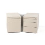 Property of a lady - a pair of Steelcase Implicit 3-drawer pedestals or filing cabinets, each 16.