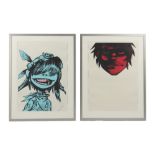 Property of a lady - Jamie Hewlett (b.1968) - GORILLAZ 'NOODLE GOB' and 'MURDOC' (Murdoch) (