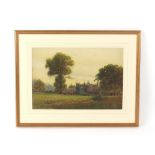 Property of a deceased estate - Alfred Townsend R.W.A. (1846-1917) - COUNTRY HOUSE WITH FIGURES