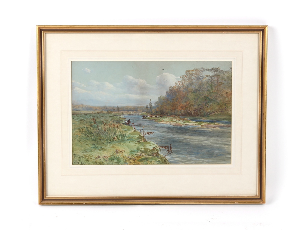 Property of a deceased estate - attributed to Charles Brooke Branwhite (1851-1929) - RIVER LANDSCAPE