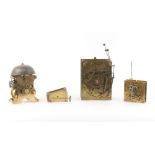 The Henry & Tricia Byrom Collection - a 30-hour four pillar longcase clock movement, circa 1750,