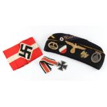 Property of a gentleman - a Second World War German Third Reich naval Marinehelferin cap with