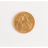 Property of a lady - gold coin - a 1902 Edward VII gold full sovereign.