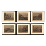 Property of a gentleman - 'Bachelor's Hall' - a set of six 19th century hand coloured aquatints,