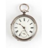 The Henry & Tricia Byrom Collection - a Victorian silver cased open faced pocket watch, with fusee