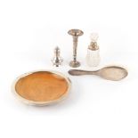 Property of a deceased estate - a small quantity of silver & silver mounted items including a German