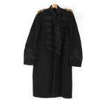 Property of a deceased estate - a British Army military officer's undress frock coat, with gilt