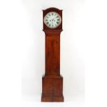 Property of a gentleman - a small early 19th century George IV mahogany cottage longcase clock, with