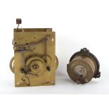 The Henry & Tricia Byrom Collection - an 8-day four pillar longcase clock movement, circa 1780, with